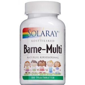 Solaray Barne-Multi tyggetabletter, 100 stk (Udløb: 05/2023)
